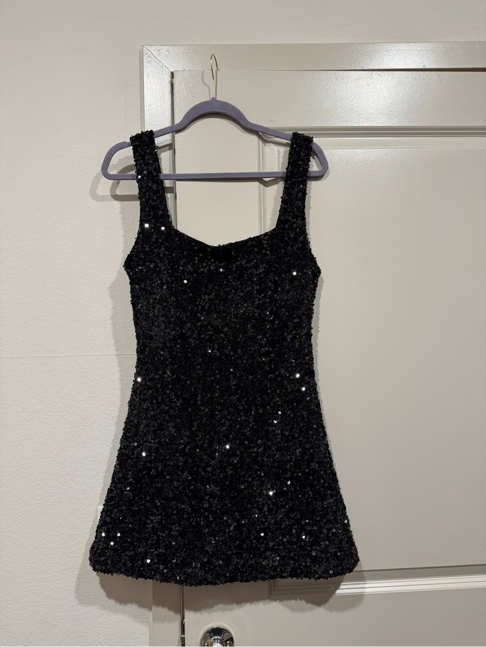 Princess Polly Black Sequin Mini Dress